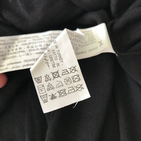 Zara Dress Womens Small Black Knit Loose Flowy Goth Tank Coastal Cover Up Preppy - Picture 12 of 12